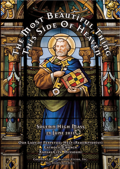 The Most Beautiful Thing This Side of Heaven — Saint Peter stained-glass cover art